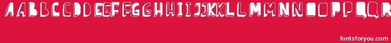 BarnesErc08 Font – White Fonts on Red Background