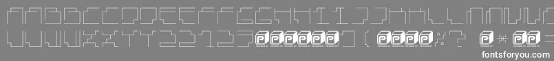 More about PapercubeLight Font PapercubeLight Font – White Fonts on Gray Background