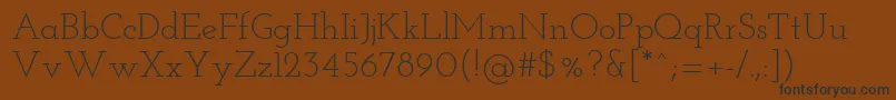 JosefinslabRegular Font – Black Fonts on Brown Background