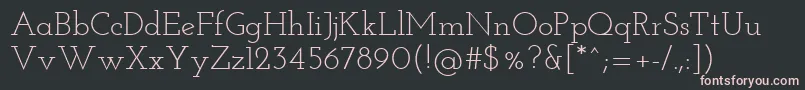 フォントJosefinslabRegular – 黒い背景にピンクのフォント