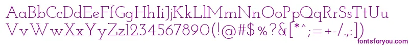 JosefinslabRegular Font – Purple Fonts on White Background