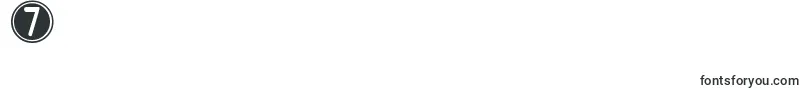 フォントDjbPokeyDots – フォント数字7