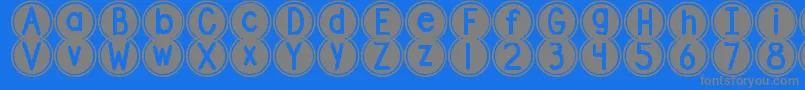 En savoir plus sur la police DjbPokeyDots Police DjbPokeyDots – polices grises sur fond bleu