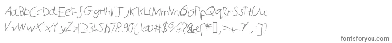 Шрифт Joshcooper – серые шрифты на белом фоне