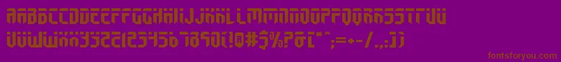 Шрифт FedyralExpanded – коричневые шрифты на фиолетовом фоне