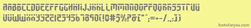 FedyralExpanded Font – Gray Fonts on Yellow Background