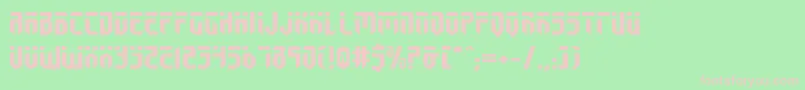 Шрифт FedyralExpanded – розовые шрифты на зелёном фоне