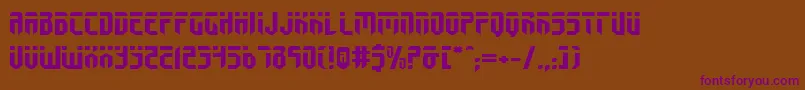 FedyralExpanded Font – Purple Fonts on Brown Background