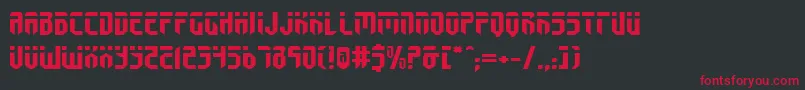 FedyralExpanded Font – Red Fonts on Black Background