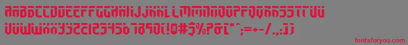 FedyralExpanded Font – Red Fonts on Gray Background