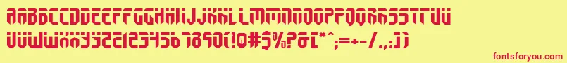 FedyralExpanded Font – Red Fonts on Yellow Background