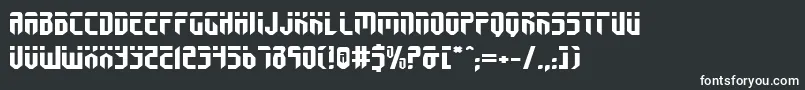 FedyralExpanded Font – White Fonts on Black Background