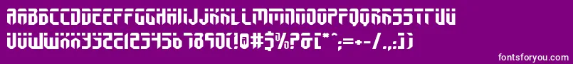 Шрифт FedyralExpanded – белые шрифты на фиолетовом фоне