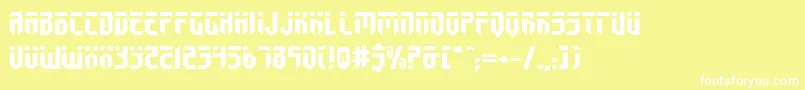 Шрифт FedyralExpanded – белые шрифты на жёлтом фоне