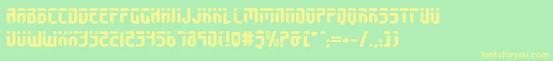FedyralExpanded-fontti – keltaiset fontit vihreällä taustalla