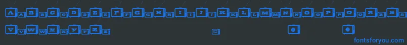 More about TinyTube Font TinyTube Font – Blue Fonts on Black Background
