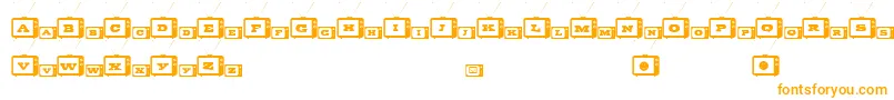 TinyTube Font – Orange Fonts on White Background
