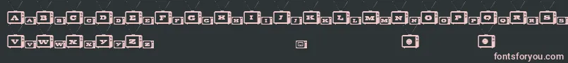 TinyTube Font – Pink Fonts on Black Background