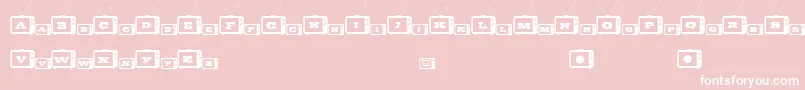 TinyTube Font – White Fonts on Pink Background