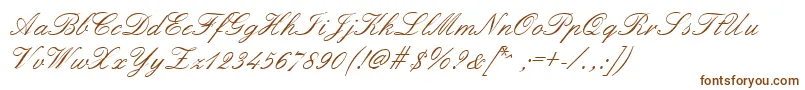 Formalscript Font – Brown Fonts on White Background