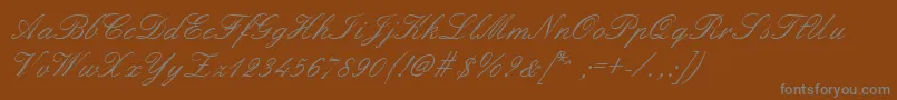 Шрифт Formalscript – серые шрифты на коричневом фоне