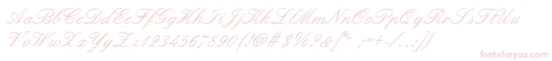 Formalscript Font – Pink Fonts on White Background