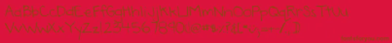 Lisätietoja DjbAnnaliseTheBrave-fontista DjbAnnaliseTheBrave-fontti – ruskeat fontit punaisella taustalla