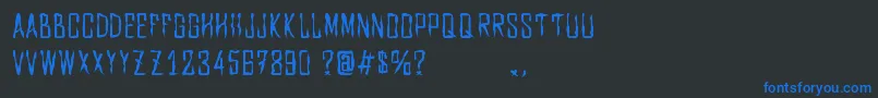 Dxdiag. Font – Blue Fonts on Black Background