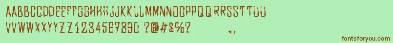 Dxdiag. Font – Brown Fonts on Green Background