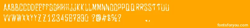 Dxdiag. Font – White Fonts on Orange Background