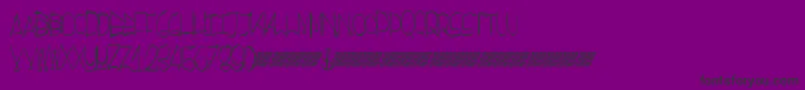 Electronicvoyage Font – Black Fonts on Purple Background