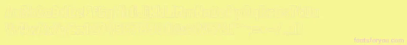 LondrinaoutlineRegular Font – Pink Fonts on Yellow Background