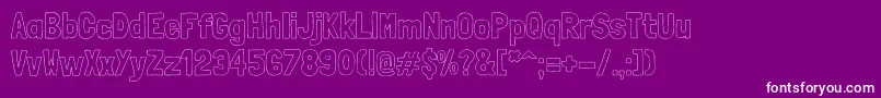 Lisätietoja LondrinaoutlineRegular-fontista LondrinaoutlineRegular-fontti – valkoiset fontit violetilla taustalla