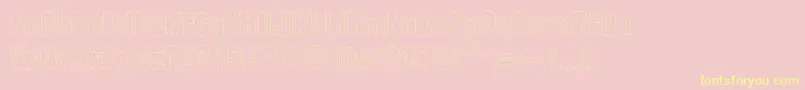 LondrinaoutlineRegular Font – Yellow Fonts on Pink Background