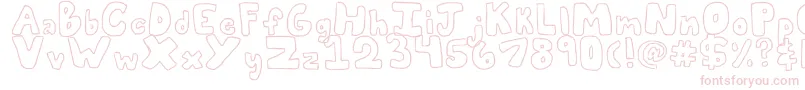 Bubblii Font – Pink Fonts on White Background