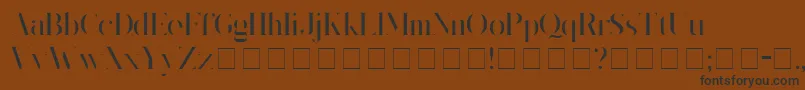 Kingsgmb-fontti – mustat fontit ruskealla taustalla