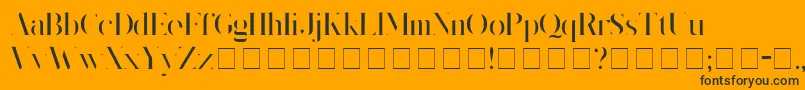 Kingsgmb Font – Black Fonts on Orange Background