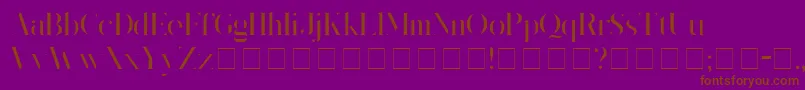 Kingsgmb Font – Brown Fonts on Purple Background