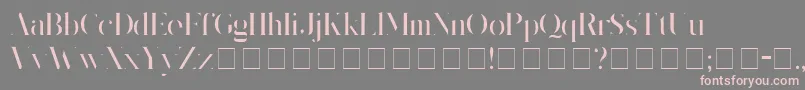 Шрифт Kingsgmb – розовые шрифты на сером фоне