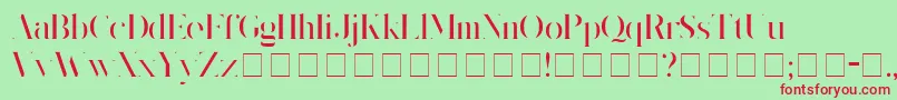 Kingsgmb Font – Red Fonts on Green Background