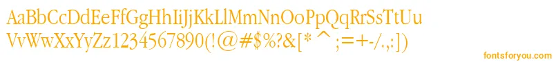 Garnrpla Font – Orange Fonts on White Background