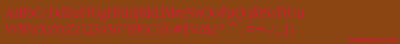 Garnrpla Font – Red Fonts on Brown Background