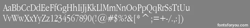 Garnrpla Font – White Fonts on Gray Background