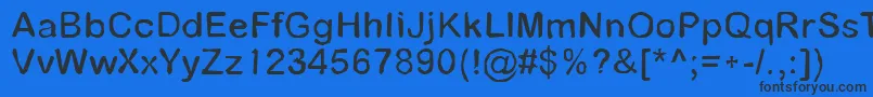 Pathfinder Font – Black Fonts on Blue Background