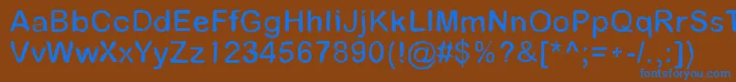 Pathfinder Font – Blue Fonts on Brown Background