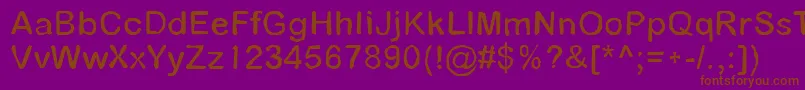 Pathfinder Font – Brown Fonts on Purple Background