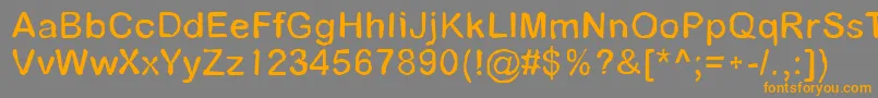 Pathfinder Font – Orange Fonts on Gray Background