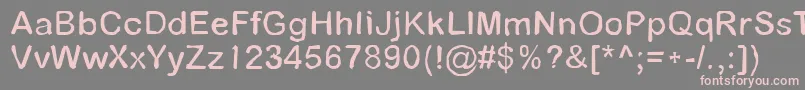 Pathfinder Font – Pink Fonts on Gray Background