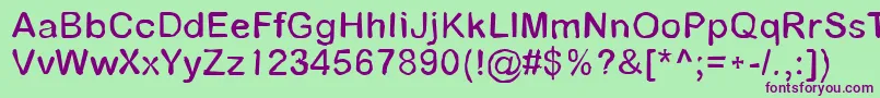 Pathfinder Font – Purple Fonts on Green Background