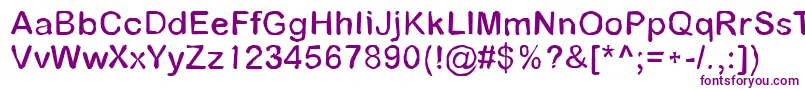 Pathfinder Font – Purple Fonts on White Background